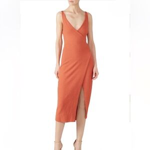 NWT Jetset Diaries- Flowers on the Wall Midi Dress - Orange - Small